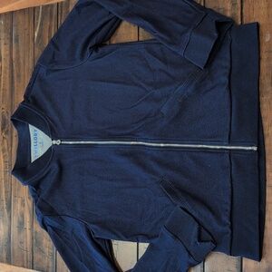 Twillory Performance Bomber Jacket Tailored Fit Denim Print